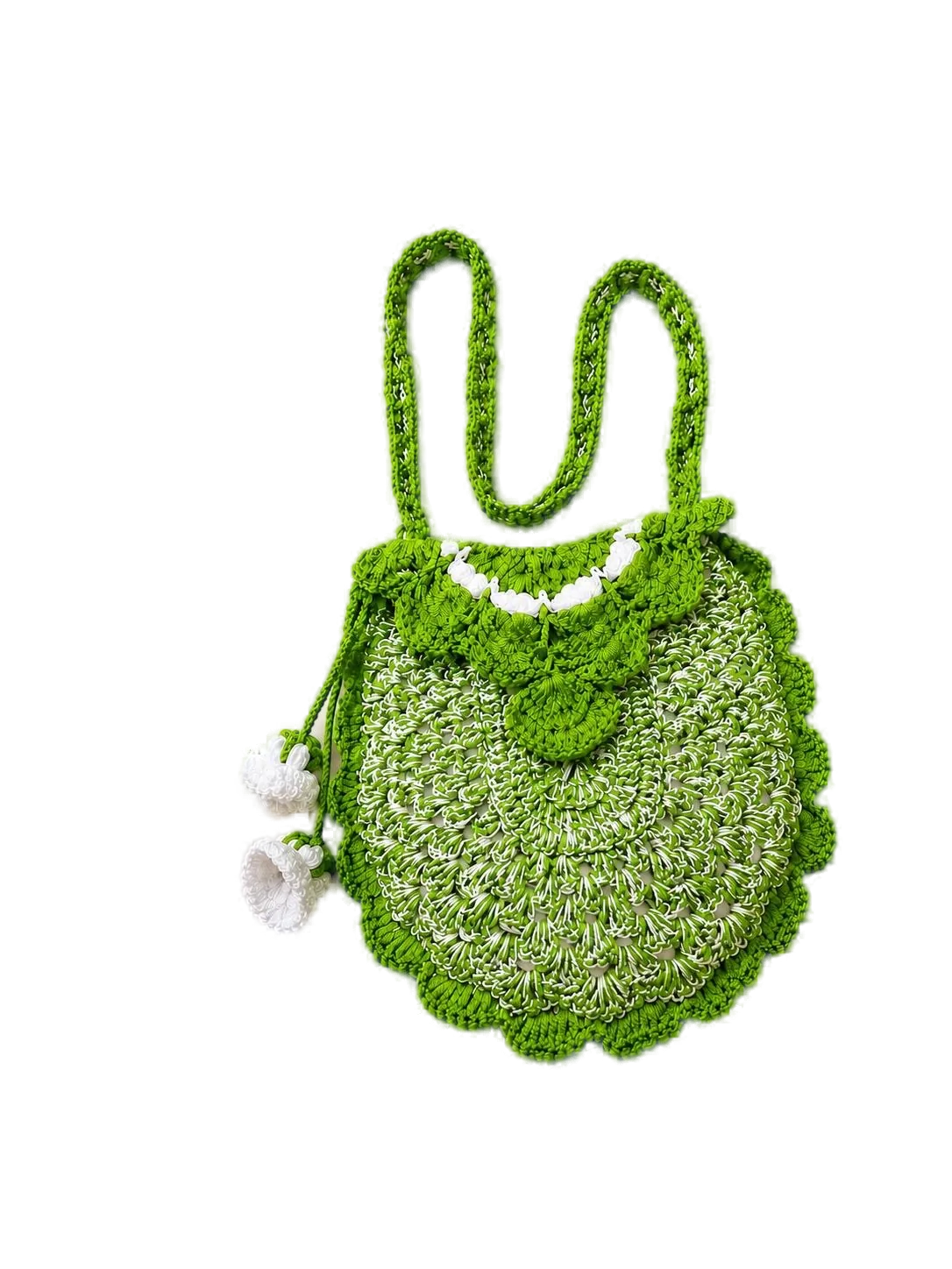 Green lily-bells sling bag