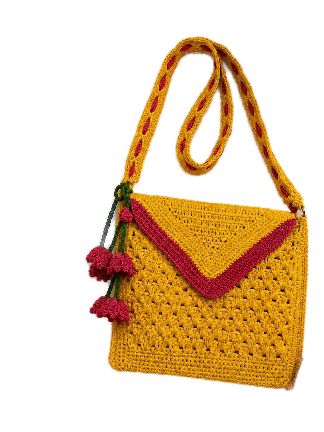 Mustard petal sling bag